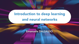 Introduction à l'apprentissage profond et aux réseaux de neurones (Ecole TDMA 2023 - E. Dalsasso)