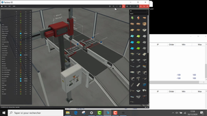 Thème A : système manufacturier - Interfaçage simulation/matériel