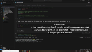 Finalisation de l'installation dans Visual Studio Code