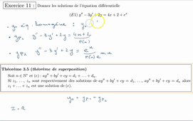 Equations différentielles - Exercice 11