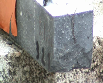 Echantillon béton sans fibre à 15 cm