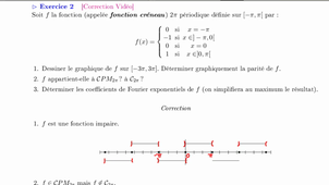 Correction exercice 2 poly séries de Fourier