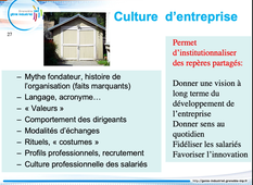 La culture d'entreprise