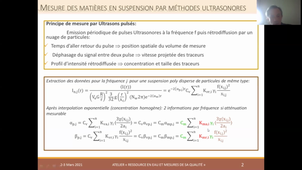 Mesure des matières en suspension en réseau d'assainissement  par méthodes ultrasonores - P. François; A. Pallares;P. Schmitt; F; Larrarte