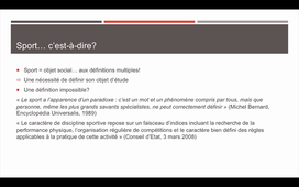 CN1 - 2 Définitions polysémiques du sport