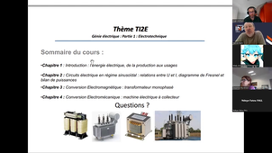 Présentation du thème Génie Electrique