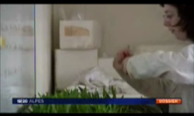 Reportage sur une doctorante de l'UJF dans un labo du CEA, Edwige...