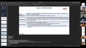 Enregistrement vidéo du Webinar sur les modules 1 à 4 du DU PAC