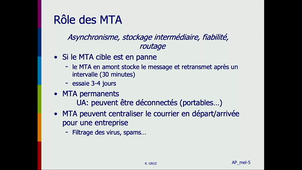 Ensimag 1A IRC (réseaux) Chapitre AP_mel Le courrier électronique
