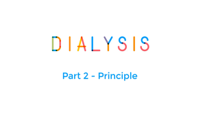 Dialysis part 2: Principle
