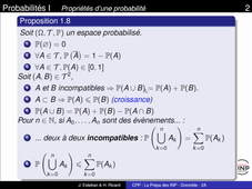 Ch6 Seq3 Propriétés des probabilités