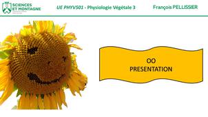 PHYV501 - Présentation de l'UE de Physiologie végétale 3