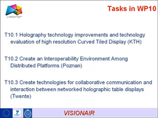VISIONAIR : Advanced Technology For Visualization and Interaction