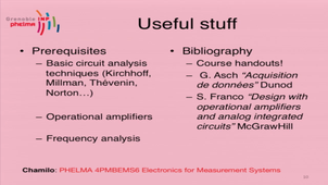 D. Bucci, Electronics for Measuring Systems, lecture 1