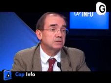 Jacques Gasqui, vice président du Conseil des études et de la vie universitaire de l'UJF invité du JT de Télégrenoble