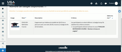 Parcours Remise à niveau en anglais -- SDL
