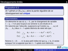 DL - unicite-partie-principale