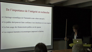 Michèle LEDUC_Responsabilité des scientifiques : excellence mais aussi bonnes pratiques et écoute de la société