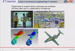 VISIONAIR : Cooperation in Virtual Manufacturing Research using VirCA