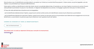 Présentation de la plateforme Opensmartcontract