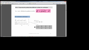 Opérateur gradient  Partie 4