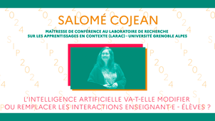 Conférence de Salomé Cojean - SIP 2024 - Pôle Pégase