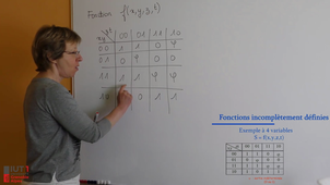 10) Fonction incomplètement définie - (Informatique d'instrumentation - Chapitre 2 : Logique combinatoire)
