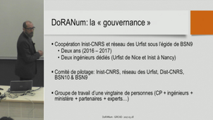 DoRANum : service de formation à distance à la gestion de données de recherche
