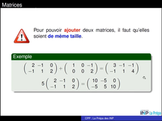 Matrices-add-mult-scalaire