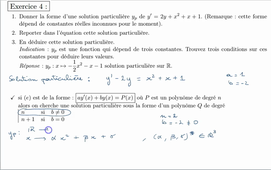 Equations différentielles - Exercice 4
