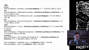 Régnier dans les revues symbolistes.