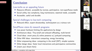 Martin Quinson. SmolPhone: a smartphone with energy limits