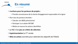 Webinaire d’information sur les modalités de l'appel à projets 