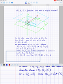 Application de l'algèbre linéaire à la géométrie, Cours du 3 avril 2020