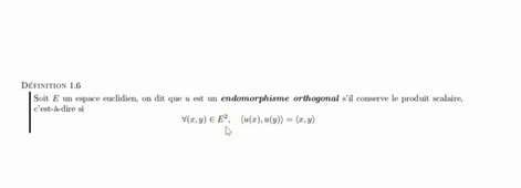 Endomorphisme orthogonal