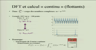 La transformée de Fourier en algorithmique: discrète et efficace