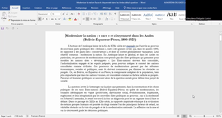 Cours 1 moderniser la nation dans les Andes 16 septembre 2022