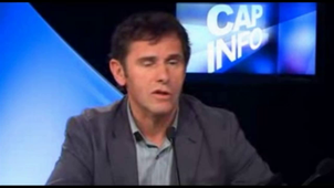 Patrick LEVY Président de l'UJF, invité sur le  plateau de téléGrenoble.