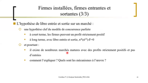 Corolleur F. 2026 L3 Analyse sectorielle_Lecture 2 Barrières entrée _ problèmes_FEG UGA