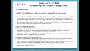 Webinaire Green Deal européens appels à projets - DRIVE GINP