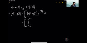 Proof of the convolution property of the Fourier transform