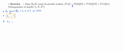 Espaces vectoriels euclidien - Exercice d'application de Gram-Schmidt