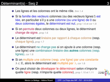 Déterminants - Seq2 - Calculs pratiques