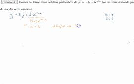 Equations différentielles - Exercice 5