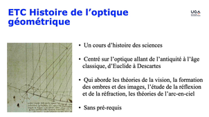 Vidéo de présentation des ETC : Histoire de l'optique géométrique