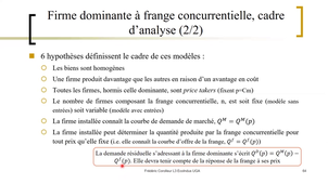 Corolleur 2022 Economie industrielle_Lecture 3 firme dominante et frange