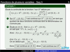 Fonctions de plusieurs variables - Séquence 3 - Ext2 - Point methode