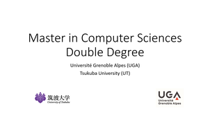 Master Computer Sciences, Double Diploma UGA-UT