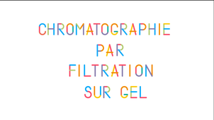 La boite à techniques : Chromatographie par filtration sur gel