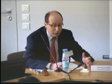 Ouverture du colloque : Bertrand VIBERT, organisateur scientifique du colloque international